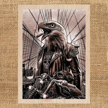 BIKER EAGLE laser-ready file 3DWave.us